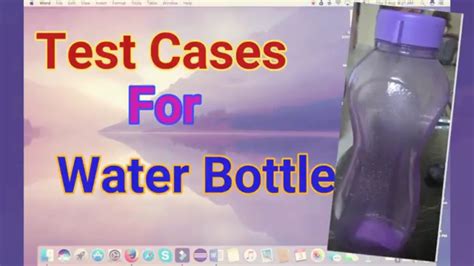 test case for bottle|testing case for water bottle.